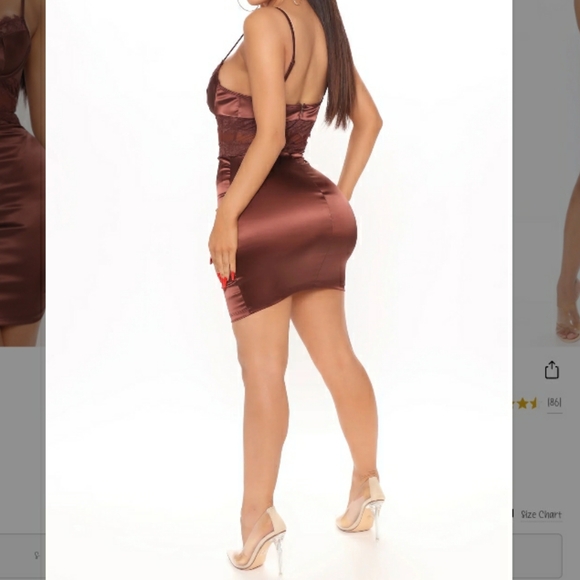 Fashion Nova NWT Satin Mini Dress - Picture 2 of 5